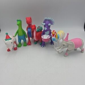 Ankyo Lot Of Dinosaurs,Elephants,& More